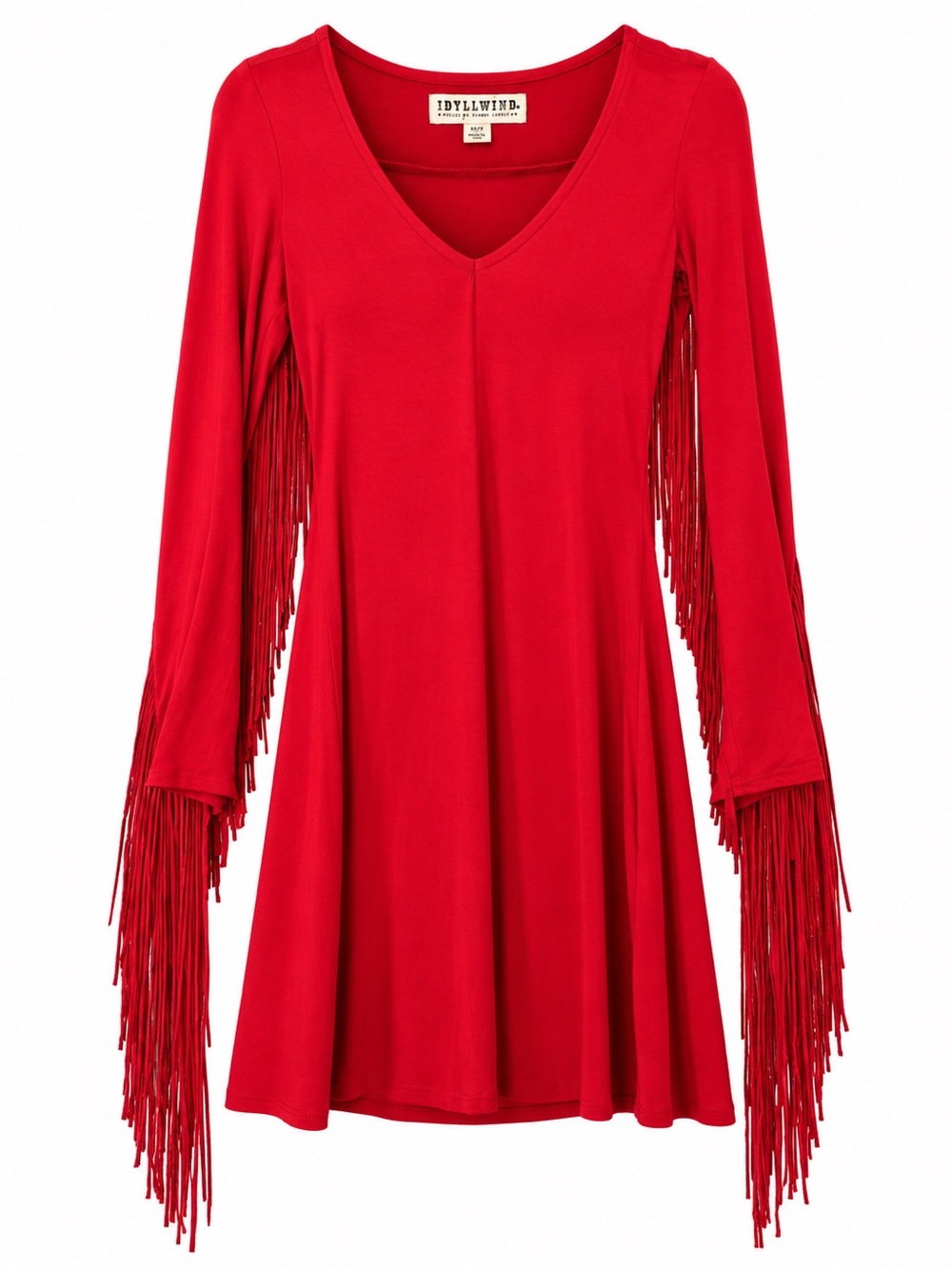 Idyllwind by Miranda Lambert Red Fringe Western Mini Dress XS